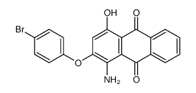 1-amino-2-(4-bromophenoxy)-4-hydroxyanthraquinone Structure