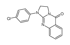 1-(4-chlorophenyl)-2,3-dihydroimidazo[2,1-b]quinazolin-5-one结构式