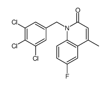 6-fluoro-4-methyl-1-[(3,4,5-trichlorophenyl)methyl]quinolin-2-one Structure