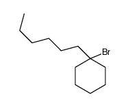 1-bromo-1-hexylcyclohexane结构式