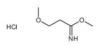 methyl 3-methoxypropanimidate,hydrochloride Structure