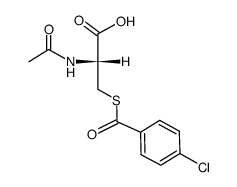 S-p-Chlorbenzoyl-N-acetyl-L-Cystein Structure