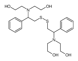 2-[[2-[[2-[bis(2-hydroxyethyl)amino]-2-phenylethyl]disulfanyl]-1-phenylethyl]-(2-hydroxyethyl)amino]ethanol结构式