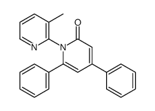 1-(3-methylpyridin-2-yl)-4,6-diphenylpyridin-2-one结构式