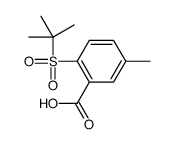 2-tert-butylsulfonyl-5-methylbenzoic acid结构式