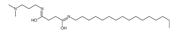 N'-[3-(dimethylamino)propyl]-N-hexadecylbutanediamide结构式