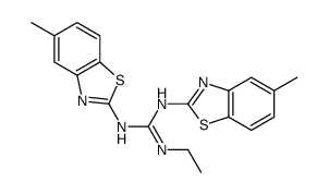 2-ethyl-1,3-bis(5-methyl-1,3-benzothiazol-2-yl)guanidine Structure