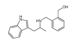 [2-[[1-(1H-indol-3-yl)propan-2-ylamino]methyl]phenyl]methanol Structure