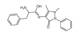 N-(1,5-Dimethyl-3-oxo-2-phenyl-2,3-dihydro-1H-pyrazol-4-yl)phenyl alaninamide结构式