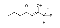 1,1,1-trifluoro-2-hydroxy-6-methylhept-2-en-4-one Structure
