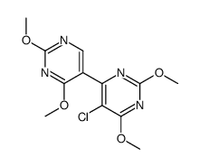 5-chloro-4-(2,4-dimethoxypyrimidin-5-yl)-2,6-dimethoxypyrimidine结构式