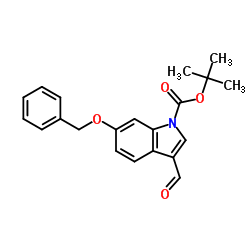 tert-Butyl 6-(benzyloxy)-3-formyl-1H-indole-1-carboxylate Structure