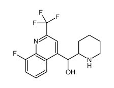 [8-fluoro-2-(trifluoromethyl)quinolin-4-yl]-piperidin-2-ylmethanol Structure