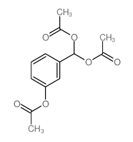 Methanediol,[3-(acetyloxy)phenyl]-, 1,1-diacetate Structure