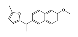 2-(1-(6-methoxy-2-naphthyl)ethyl)-5-methylfuran结构式