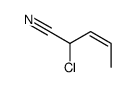 2-chloropent-3-enenitrile Structure