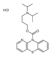 3-[di(propan-2-yl)amino]propyl pyrido[3,2-b][1,4]benzothiazine-10-carboxylate,hydrochloride Structure