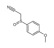2-(4-methoxyphenyl)sulfinylacetonitrile Structure
