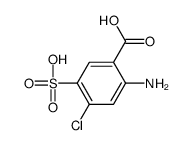 2-amino-4-chloro-5-sulfobenzoic acid结构式