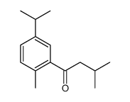 3-methyl-1-(2-methyl-5-propan-2-ylphenyl)butan-1-one Structure