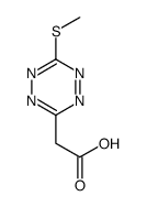 2-(6-methylsulfanyl-1,2,4,5-tetrazin-3-yl)acetic acid结构式
