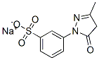 3-(3-Methyl-5-oxo-2-pyrazolin-1-yl)benzenesulfonic acid sodium salt结构式