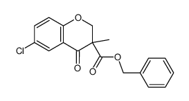 3-benzyloxycarbonyl-6-chloro-3-methylchroman-4-one Structure