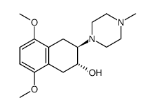 (2S,3S)-5,8-Dimethoxy-3-(4-methyl-piperazin-1-yl)-1,2,3,4-tetrahydro-naphthalen-2-ol Structure