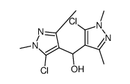 Bis(5-chloro-1,3-dimethyl-1H-pyrazol-4-yl)methanol Structure