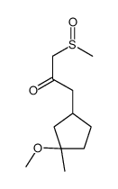 1-(3-methoxy-3-methylcyclopentyl)-3-methylsulfinylpropan-2-one结构式