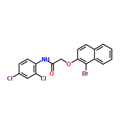 2-[(1-Bromo-2-naphthyl)oxy]-N-(2,4-dichlorophenyl)acetamide Structure
