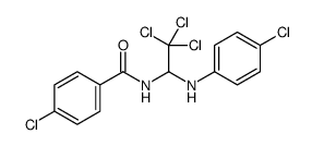 4-chloro-N-[2,2,2-trichloro-1-(4-chloroanilino)ethyl]benzamide结构式