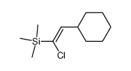 (Z)-(1-Chloro-2-cyclohexylethenyl)trimethylsilane结构式