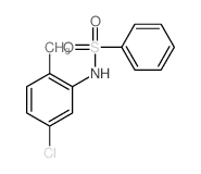 N-(5-chloro-2-methyl-phenyl)benzenesulfonamide结构式