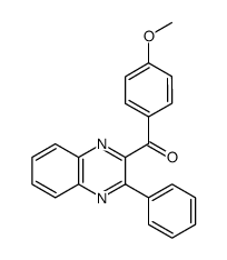 (4-methoxyphenyl)(3-phenylquinoxalin-2-yl)methanone结构式
