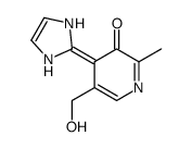 4-(1,3-dihydroimidazol-2-ylidene)-5-(hydroxymethyl)-2-methylpyridin-3-one结构式