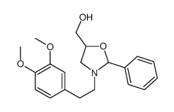 [3-[2-(3,4-dimethoxyphenyl)ethyl]-2-phenyl-1,3-oxazolidin-5-yl]methanol Structure