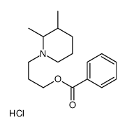 3-(2,3-dimethylpiperidin-1-ium-1-yl)propyl benzoate,chloride结构式