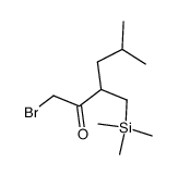 1-bromo-5-methyl-3-((trimethylsilyl)methyl)hexan-2-one结构式