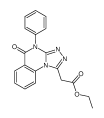 (5-oxo-4-phenyl-4,5-dihydro-[1,2,4]triazolo[4,3-a]quinazolin-1-yl)-acetic acid ethyl ester结构式