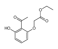 ethyl 2-(2-acetyl-3-hydroxyphenoxy)acetate Structure