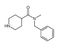 N-benzyl-N-methylpiperidine-4-carboxamide structure