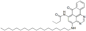 N-(4-Octadecylamino-7-oxo-7H-benzo[e]perimidin-6-yl)butyramide结构式