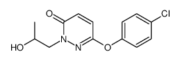 2-(2-Hydroxypropyl)-6-(4-chlorophenoxy)-3-pyridazinone结构式