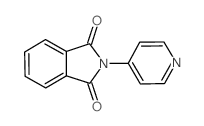 2-pyridin-4-yl-1H-isoindole-1,3(2H)-dione (en)1H-Isoindole-1,3(2H)-dione, 2-(4-pyridinyl)- (en)结构式