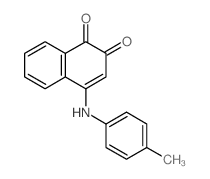 1,2-Naphthalenedione,4-[(4-methylphenyl)amino]- Structure