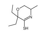 2,2-DIETHYL-5-METHYLTHIOMORPHOLIN-3-ONE structure