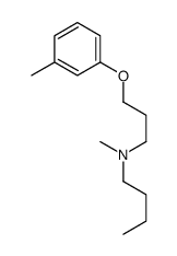 N-methyl-N-[3-(3-methylphenoxy)propyl]butan-1-amine结构式