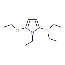 1H-Pyrrol-2-amine,N,N,1-triethyl-5-(ethylthio)-(9CI) Structure
