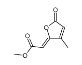 (Z)-4-(methoxycarbonylmethylene)-3-methylbut-2-en-4-olide结构式